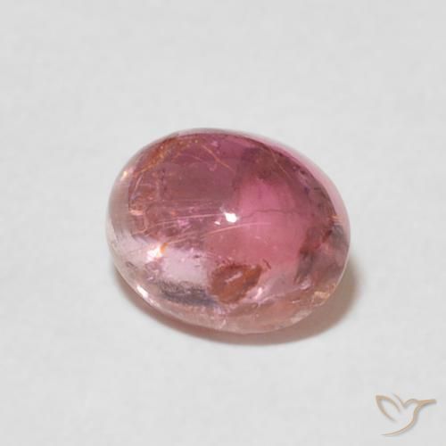 Turmalina Rosado claro natural de 1.18 ct, Ovalada, Transparente