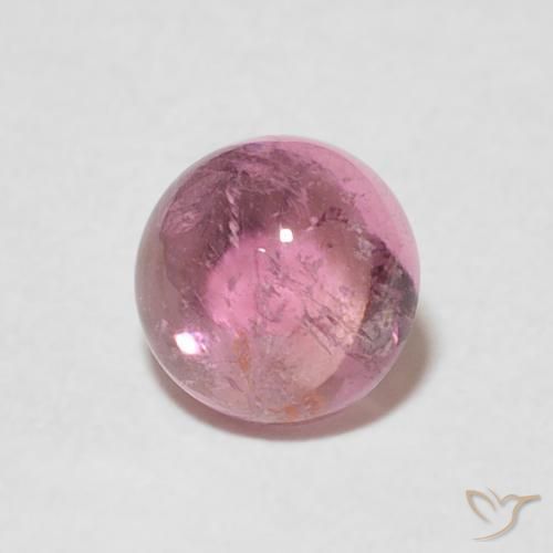 Turmalina Rosado claro natural de 0.99 ct, Redondo, Transparente