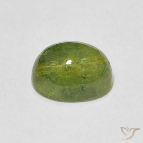 Turmalina Verde medio natural de 1.33 ct, Ovalada, Transparente