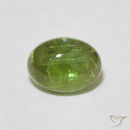 0.82ct Natural Verde medio turmalina, Ovalada, Transparente