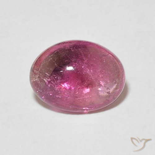 1.26ct Natural Rojo ponche de frutas turmalina, Ovalada, Transparente