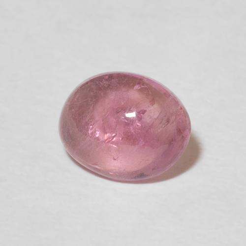 Turmalina Rosado claro natural de 1.27 ct, Ovalada, Transparente
