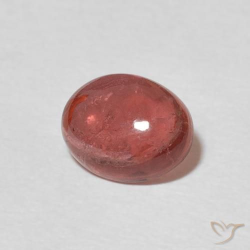 Turmalina Rosado frambuesa natural de 1.37 ct, Ovalada, Transparente
