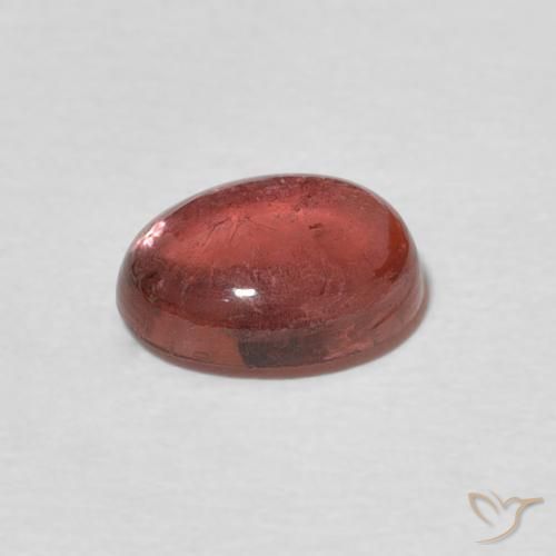 Turmalina Rosado frambuesa natural de 1.37 ct, Ovalada, Transparente