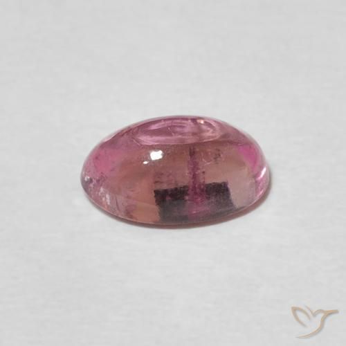 Turmalina Rosado intenso natural de 1.15 ct, Ovalada, Transparente