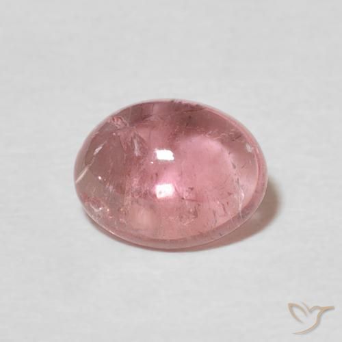 1.31ct Natural Rosado Bubblegum turmalina, Ovalada, Transparente