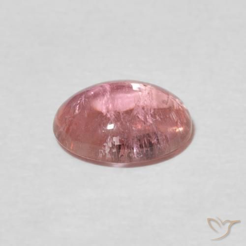 Turmalina Rosado Bubblegum natural de 1.31 ct, Ovalada, Transparente