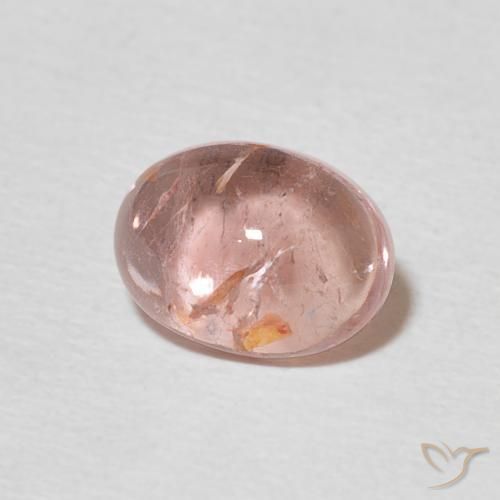 Turmalina Rosado claro natural de 1.40 ct, Ovalada, Transparente