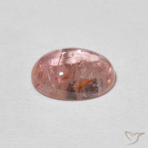 Turmalina Rosado claro natural de 1.40 ct, Ovalada, Transparente
