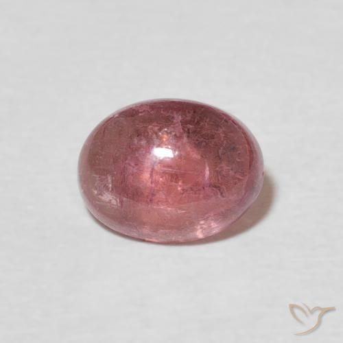 1.37ct Natural Medium Dark-Pink turmalina, Ovalada, Transparente