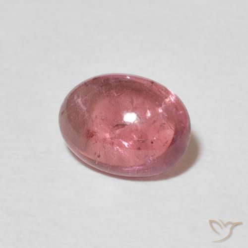 Turmalina Rojo púrpura natural de 1.33 ct, Ovalada, Transparente