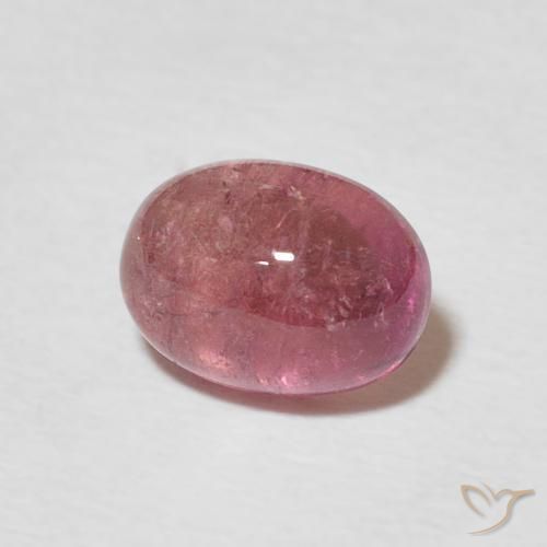 Turmalina Rosado naranja natural de 1.69 ct, Ovalada, Transparente