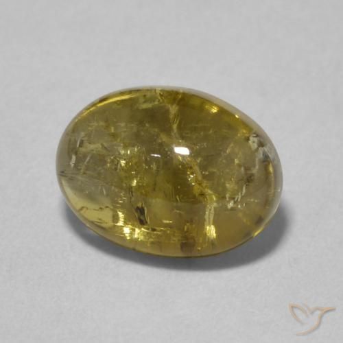Turmalina Dorado natural de 1.63 ct, Ovalada, Transparente