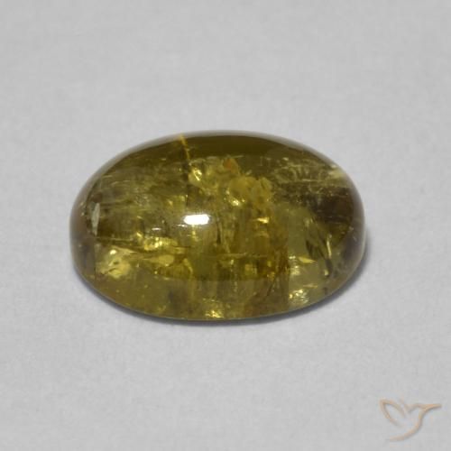 Turmalina Dorado natural de 1.63 ct, Ovalada, Transparente