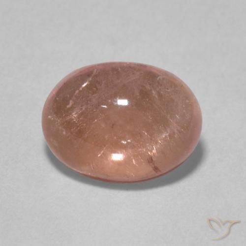 1.43ct Natural Rosado salmón turmalina, Ovalada, Transparente