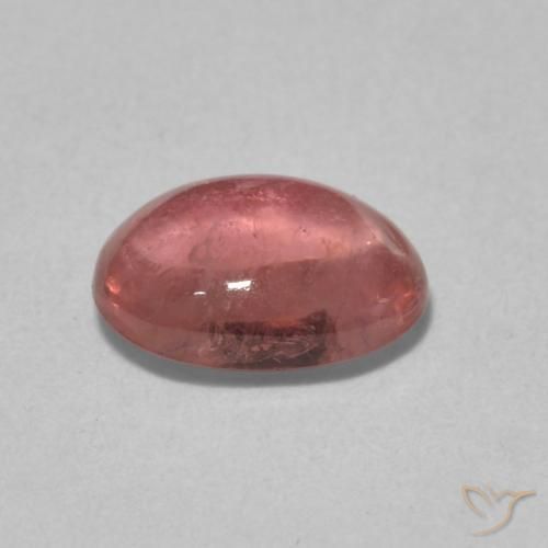 Turmalina Rojo ponche de frutas natural de 1.23 ct, Ovalada, Transparente