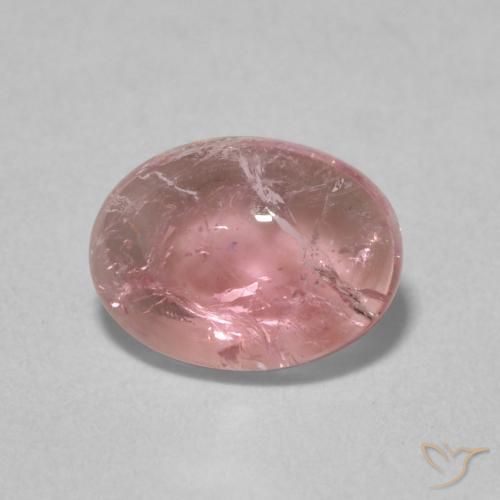 1.12ct Natural Tono rosado Bubblegum Turmalina, Ovalada, Transparente