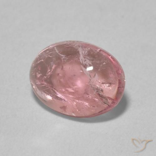 Turmalina Tono rosado Bubblegum natural de 1.12 ct, Ovalada, Transparente