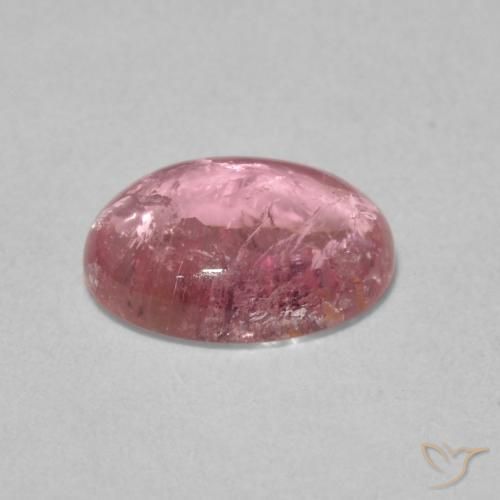 Turmalina Tono rosado Bubblegum natural de 1.12 ct, Ovalada, Transparente