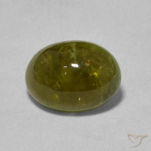 1.31ct Natural Verde oscuro turmalina, Ovalada, Transparente