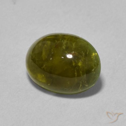 Turmalina Verde oscuro natural de 1.31 ct, Ovalada, Transparente