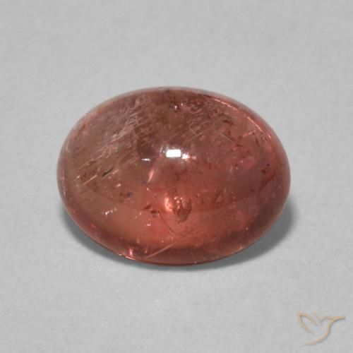 1.59ct Natural Rojo medio turmalina, Ovalada, Transparente