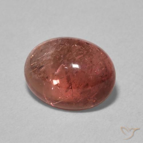 Turmalina Rojo medio natural de 1.59 ct, Ovalada, Transparente