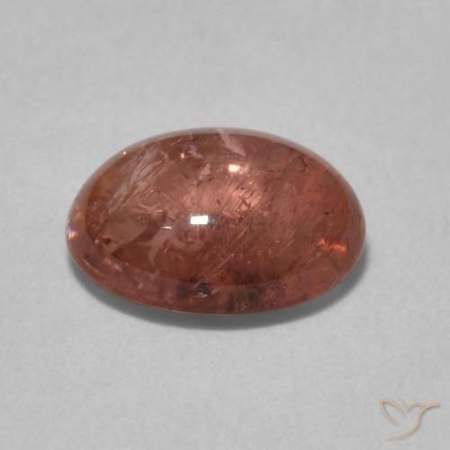 Turmalina Rojo medio natural de 1.59 ct, Ovalada, Transparente