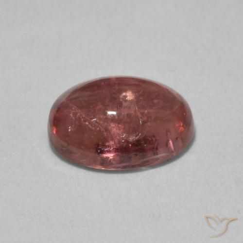 Turmalina Rosado naranja natural de 1.21 ct, Ovalada, Transparente
