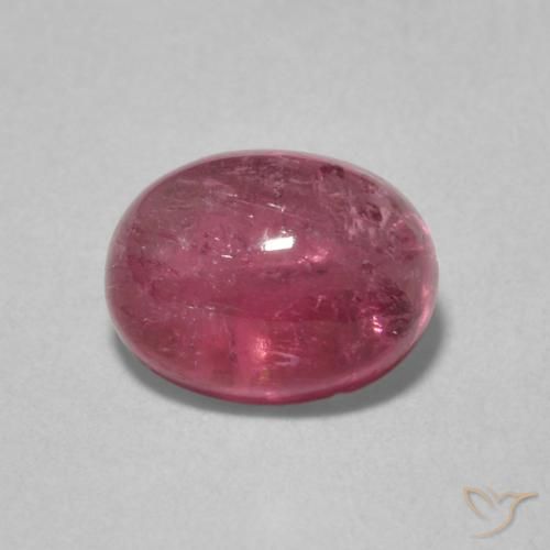 1.36ct Natural Púrpura medio turmalina, Ovalada, Transparente