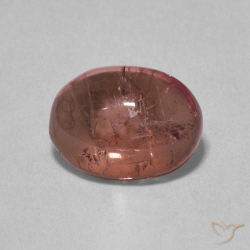 1.17ct Natural Rosado medio turmalina, Ovalada, Transparente