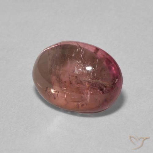 Turmalina Rosado medio natural de 1.17 ct, Ovalada, Transparente