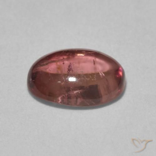 Turmalina Rosado medio natural de 1.17 ct, Ovalada, Transparente