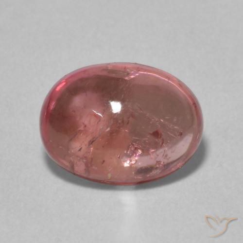 1.57ct Natural Rosa oscuro turmalina, Ovalada, Transparente