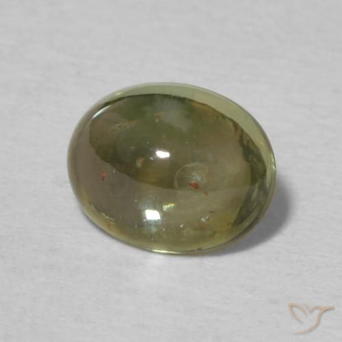 Turmalina Verde marrón natural de 1.16 ct, Ovalada, Transparente