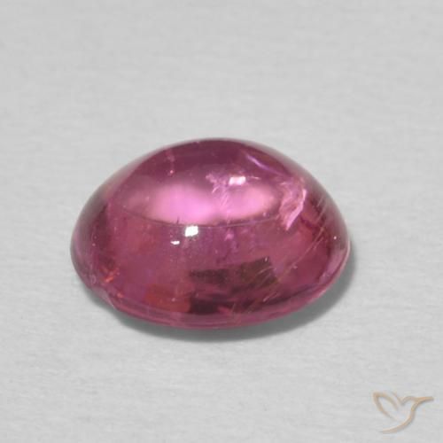 Turmalina Rosado Bubblegum natural de 0.92 ct, Ovalada, Transparente
