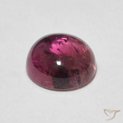 Turmalina Rosa oscuro natural de 1.51 ct, Redondo, Transparente