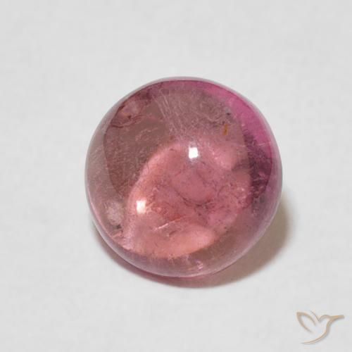 Turmalina Rosado claro natural de 1.60 ct, Redondo, Transparente