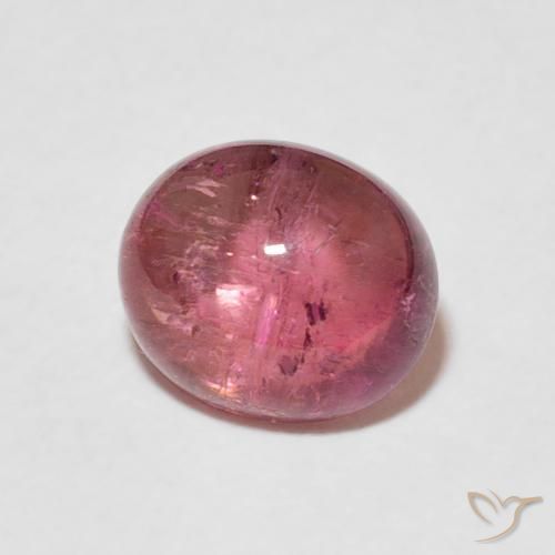 Turmalina Púrpura real natural de 2.17 ct, Ovalada, Transparente
