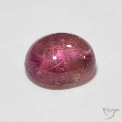 Turmalina Púrpura real natural de 2.17 ct, Ovalada, Transparente