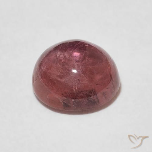 Turmalina Rosado medio natural de 1.66 ct, Redondo, Transparente