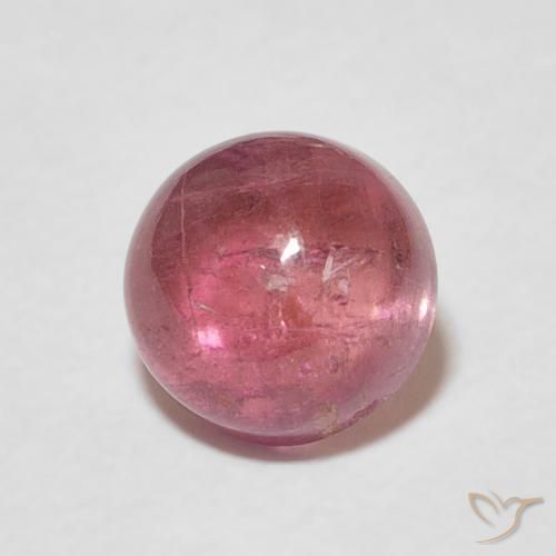 1.72ct Natural Rosado naranja intenso Turmalina, Redondo, Transparente