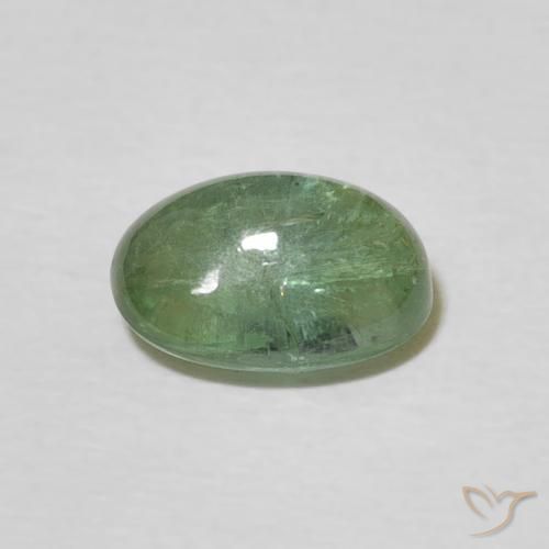 Turmalina Verde cálido natural de 1.74 ct, Ovalada, Transparente
