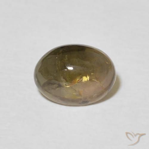1.31ct Natural Marrón claro turmalina, Ovalada, Transparente