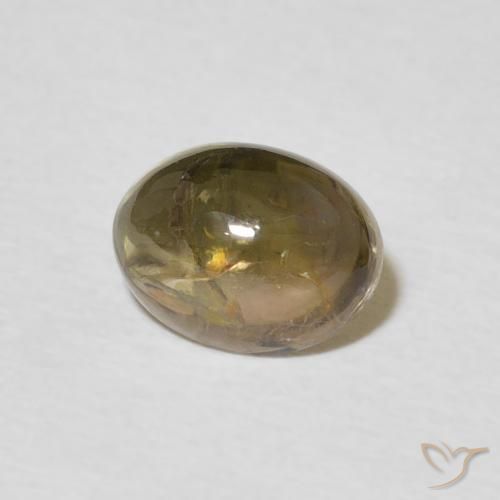 Turmalina Marrón claro natural de 1.31 ct, Ovalada, Transparente