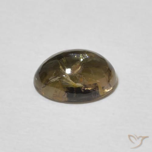 Turmalina Marrón claro natural de 1.31 ct, Ovalada, Transparente
