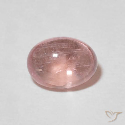 1.63ct Natural Rosado cálido claro turmalina, Ovalada, Transparente
