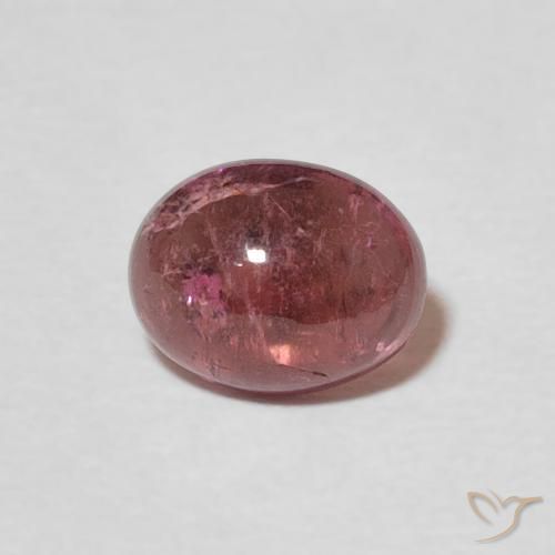 1.29ct Natural Rojo cereza púrpura turmalina, Ovalada, Transparente