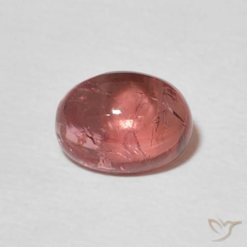 1.45ct Natural Rosado medio turmalina, Ovalada, Transparente