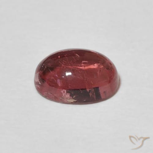 Turmalina Rosado medio natural de 1.45 ct, Ovalada, Transparente